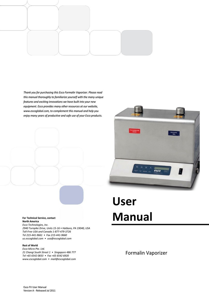 Esco FV-001 user manual