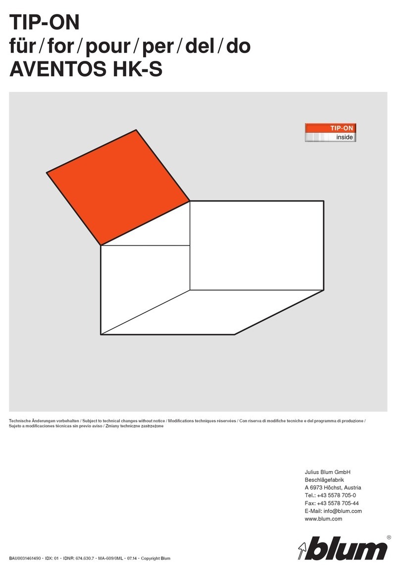 BLUM TIP-ON manual