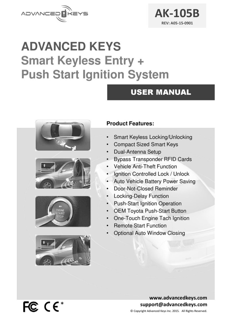 Advanced Keys AK-105B User manual