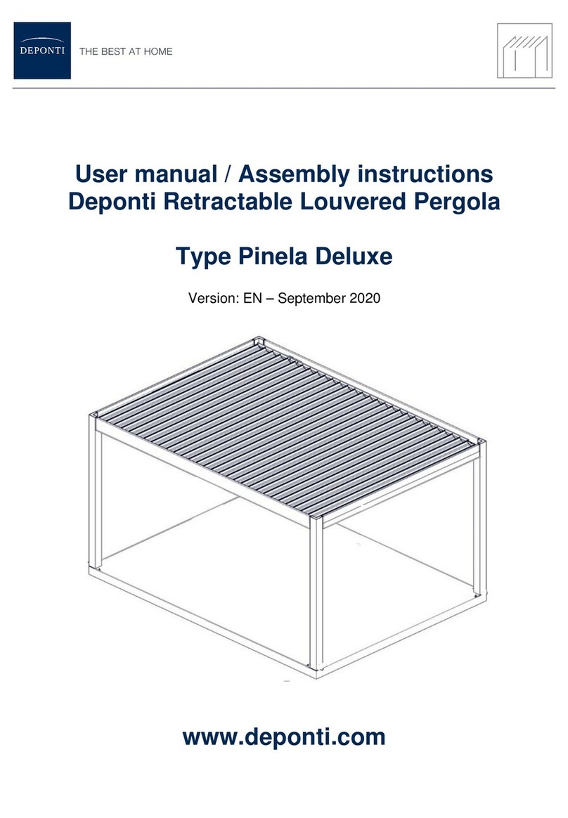Deponti Pinela Deluxe User manual & assembly instructions