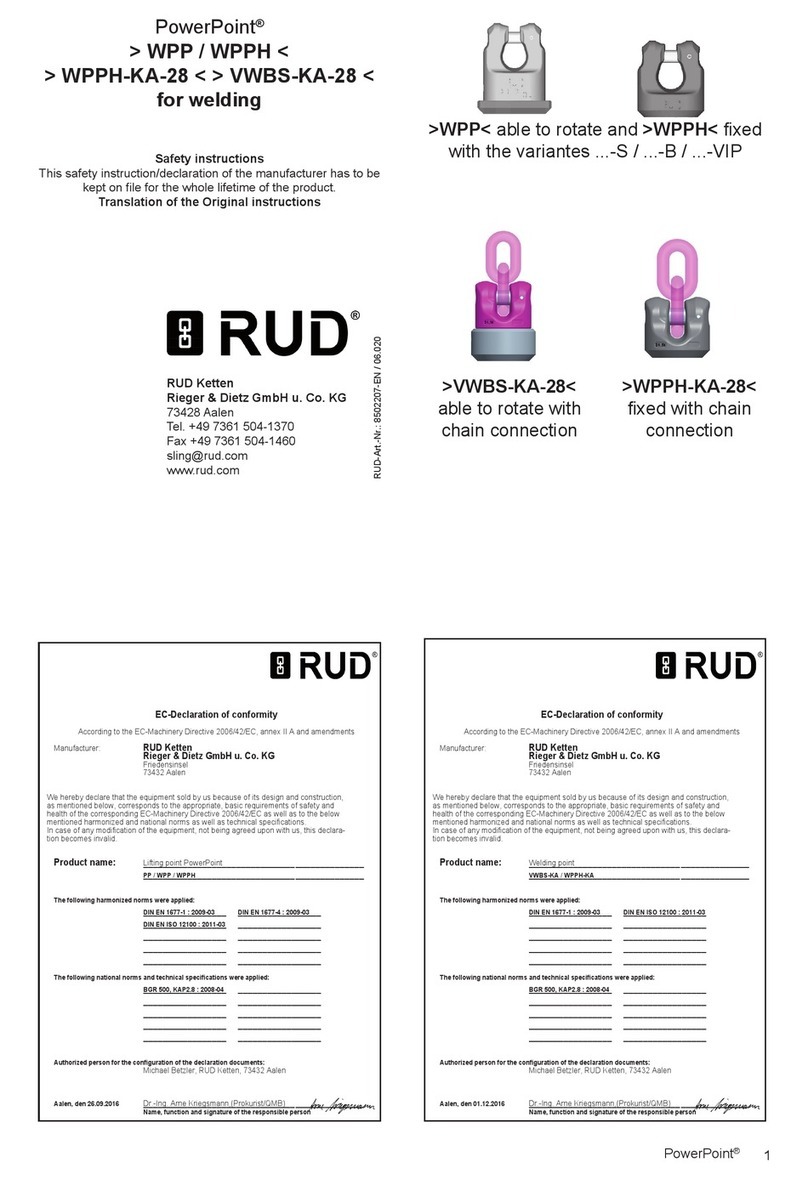 RUD PowerPoint WPP Series Translation of the original instructions RUD PowerPoint WPP Series Translation of the original instructions