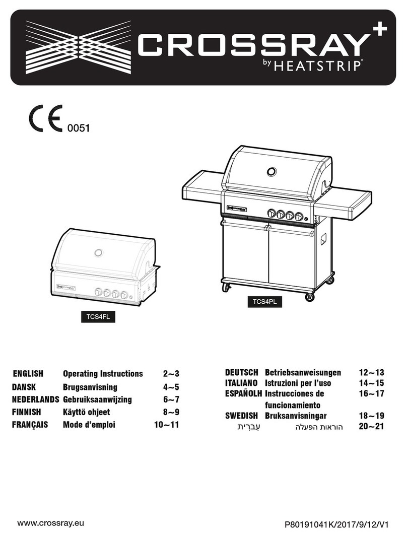 HEATSTRIP Crossray TCS4FL operating instructions