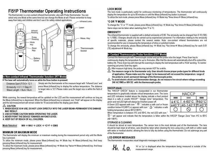 scigiene FI51P operating instructions