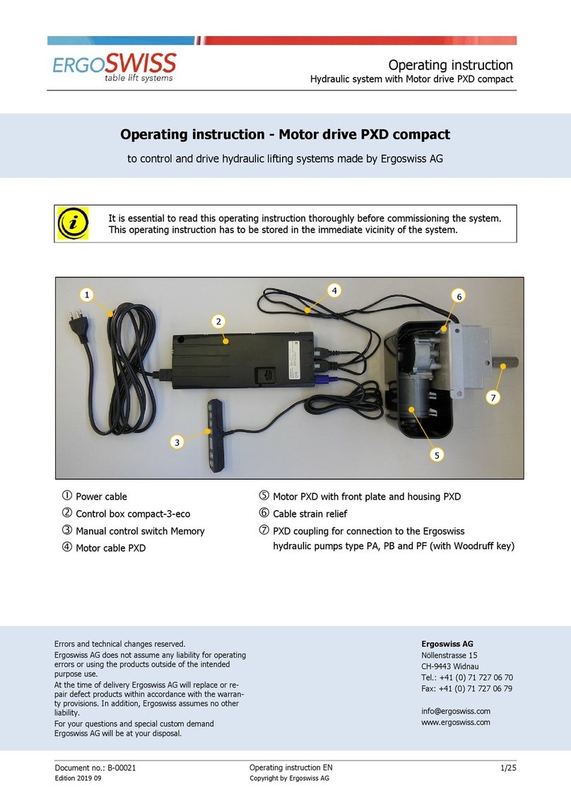 Ergoswiss P D compact Series User manual