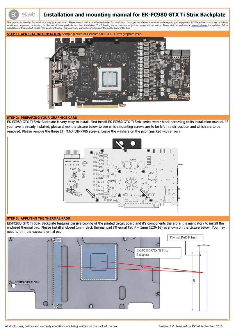 ekwb EK-FC980 GTX Ti Strix Manual