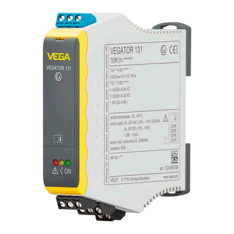 Vega VEGATOR 131 operating instructions