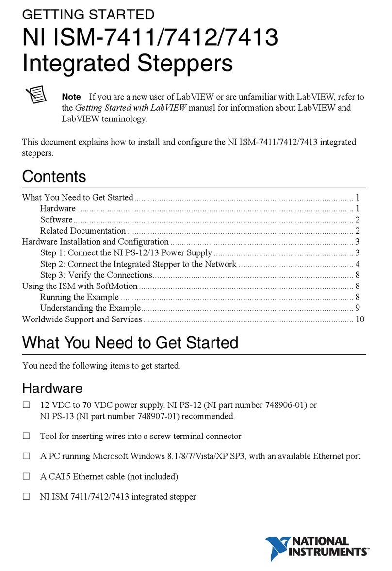 National Instruments ISM-7411 User manual