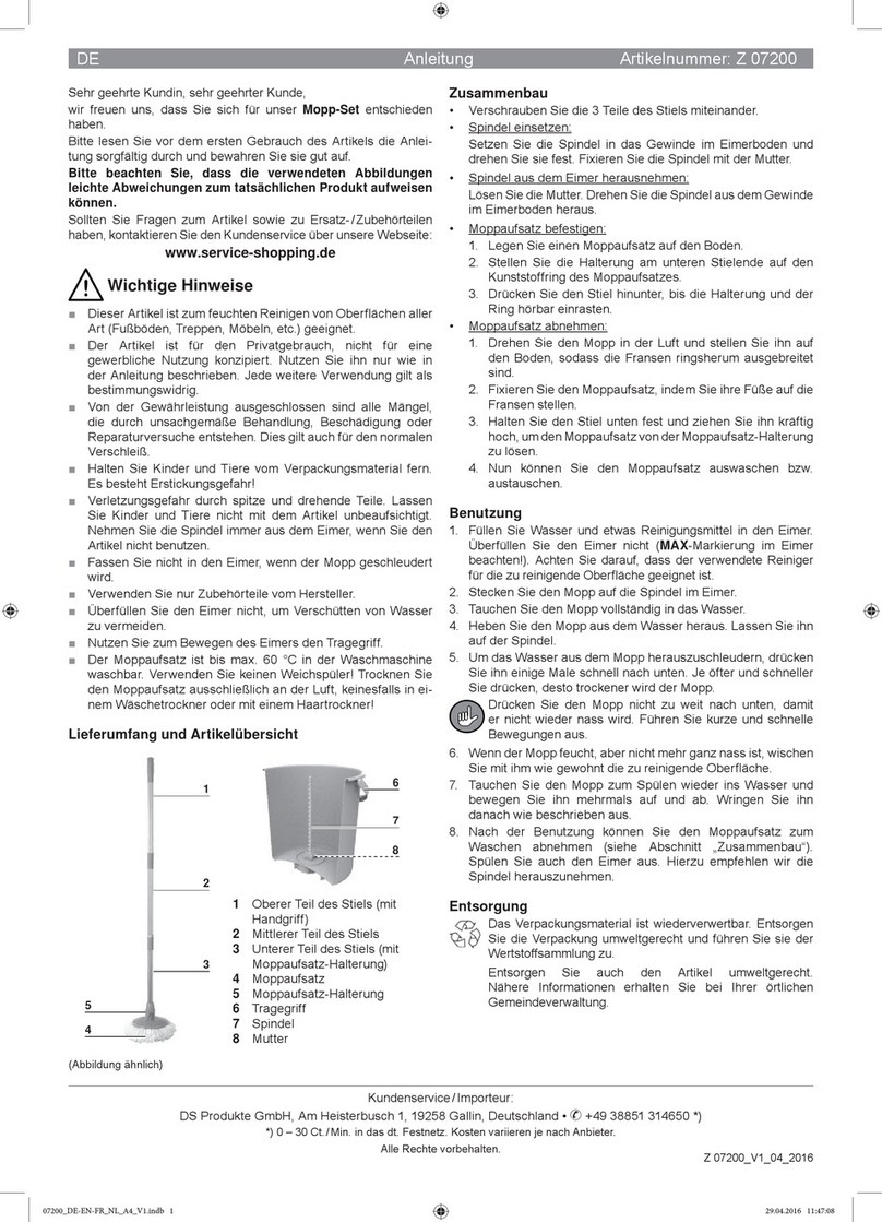 DS Produkte Z 07200 instructions