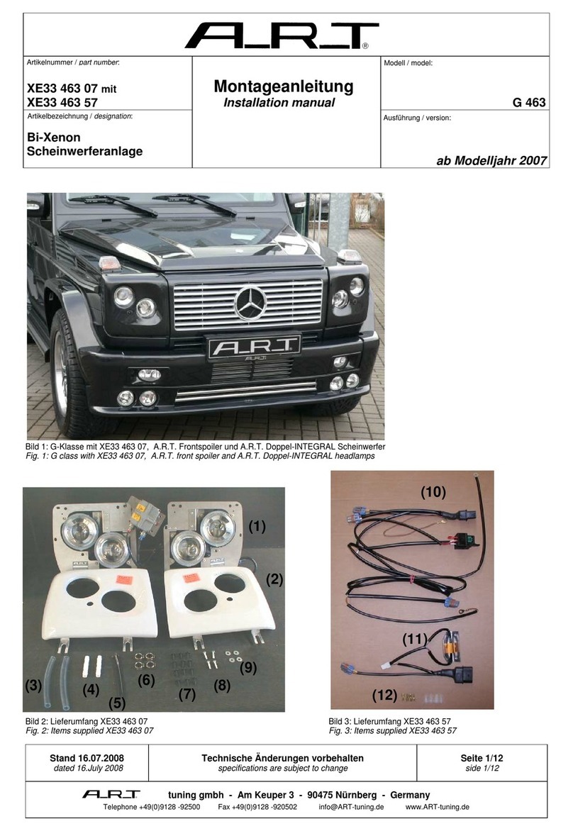 Art G 463 installation manual