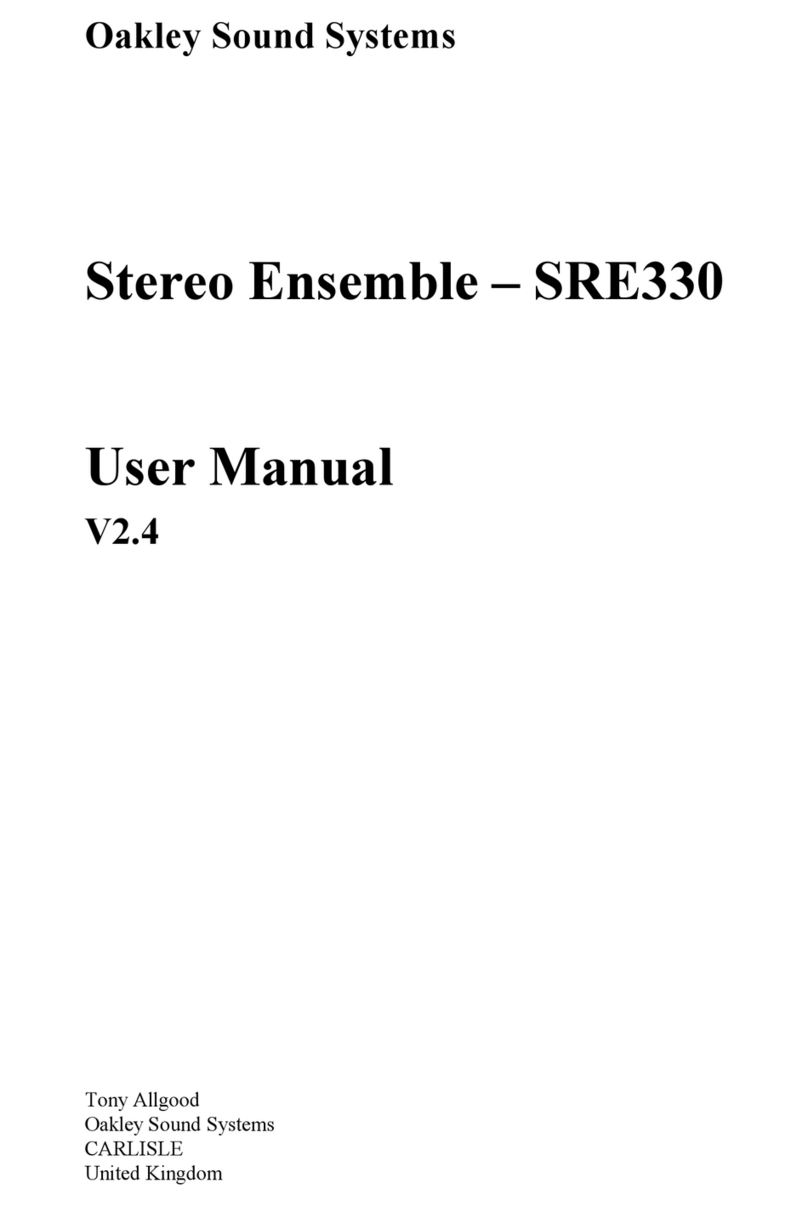Oakley SRE330 user manual