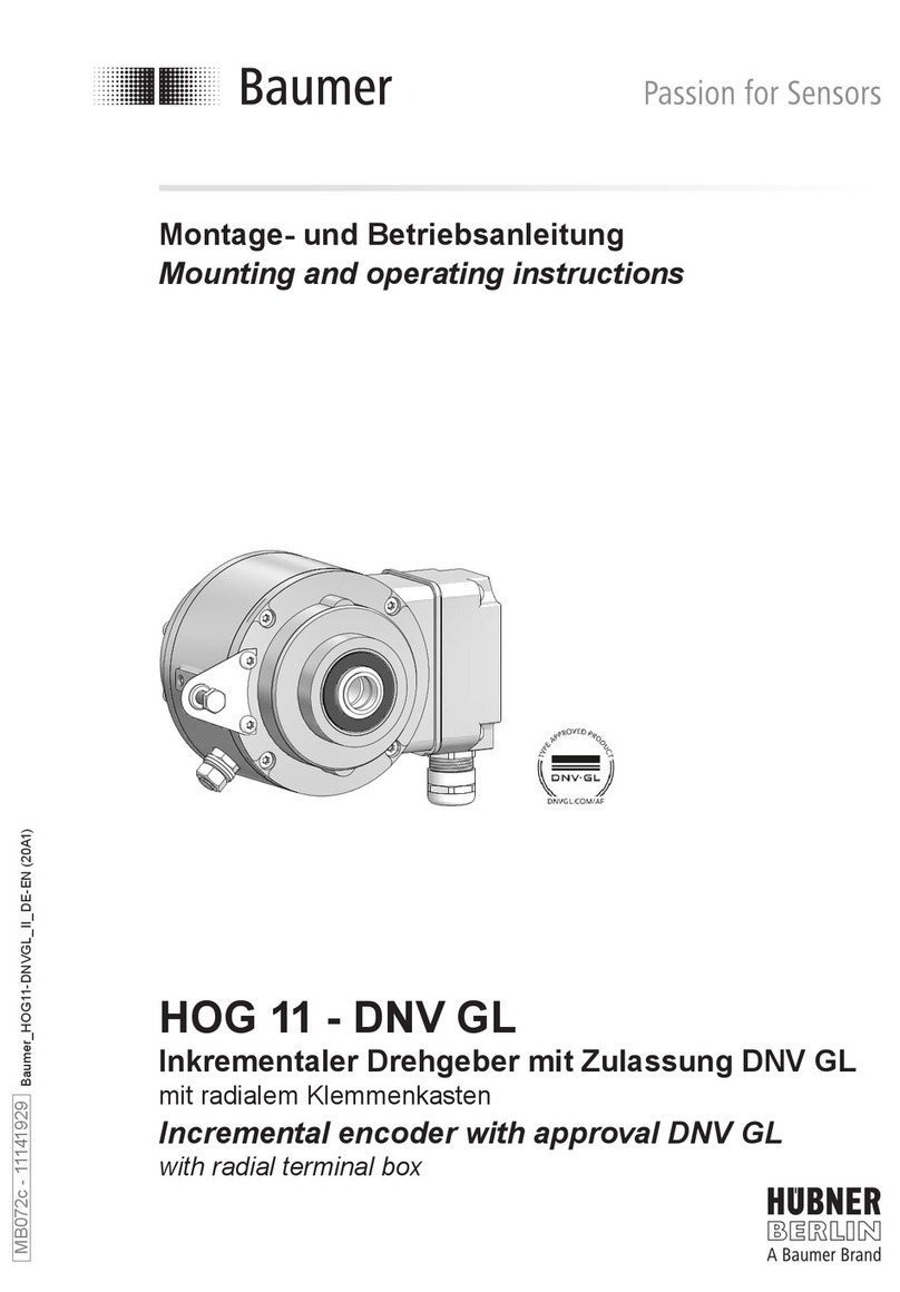 Baumer HUBNER BERLIN HOG 11 - DNV GL Service manual