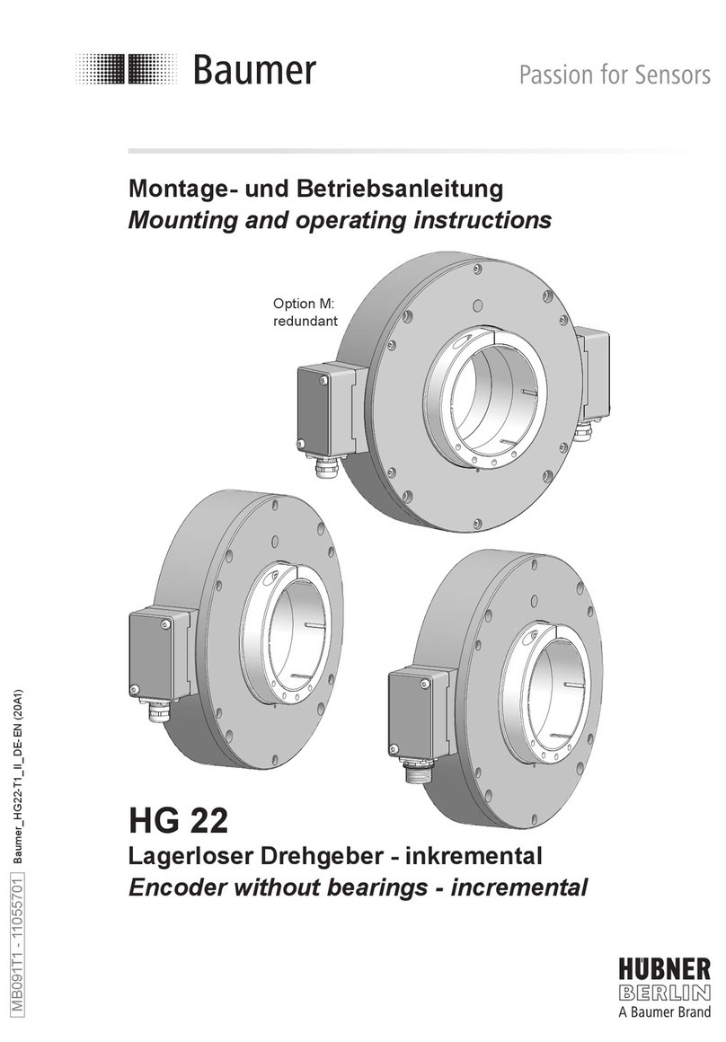 Baumer HUBNER BERLIN HG 22 Service manual