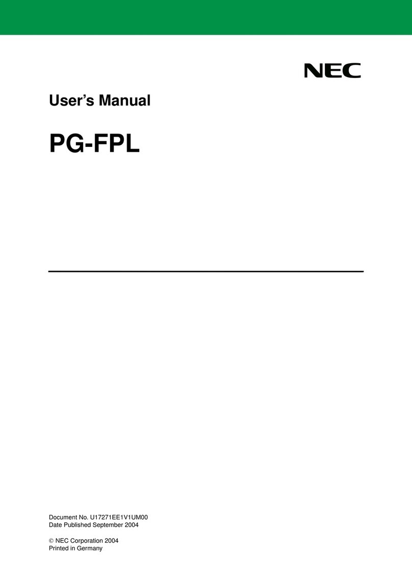 NEC PG-FPL User manual NEC PG-FPL User manual