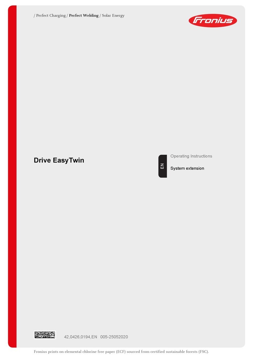 FRO­NIUS Drive EasyTwin User manual