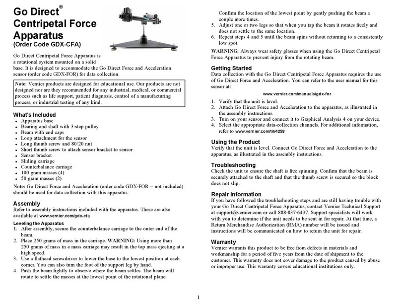 Vernier Go Direct GDX-CFA manual