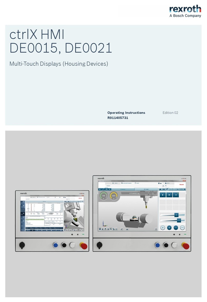 Bosch Rexroth ctrlX HMI DE0015 User manual