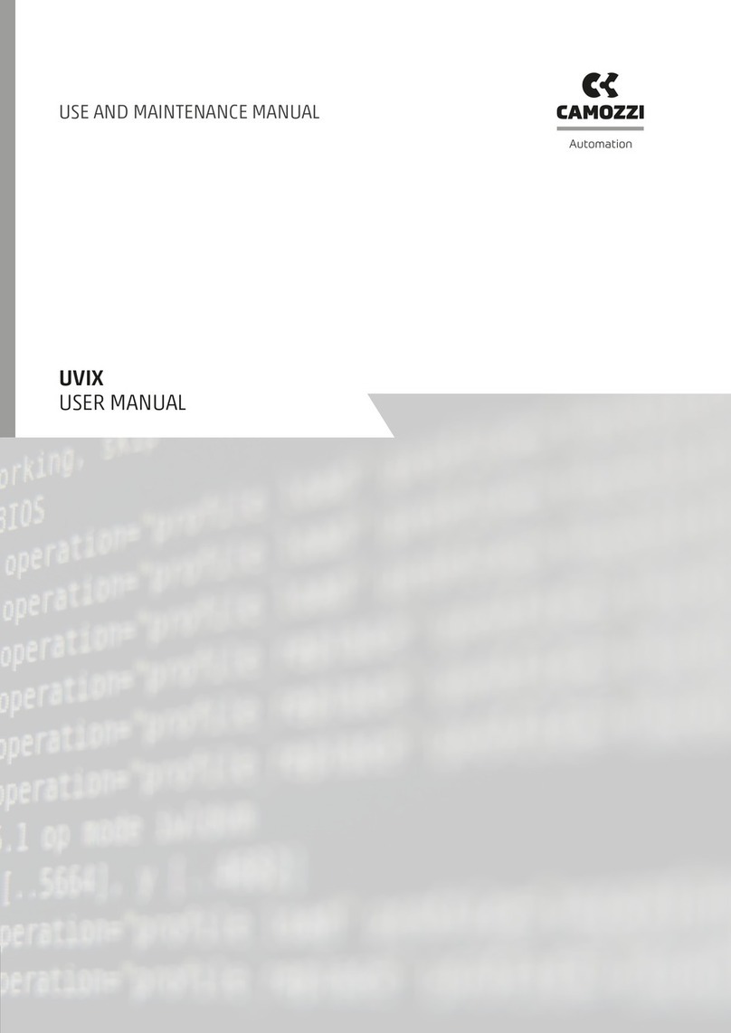 Camozzi UVIX Use and maintenance manual