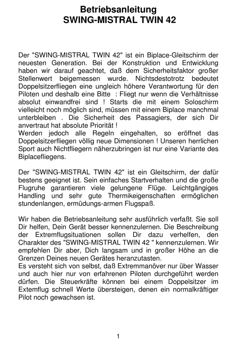 Swing MISTRAL TWIN 42 User manual