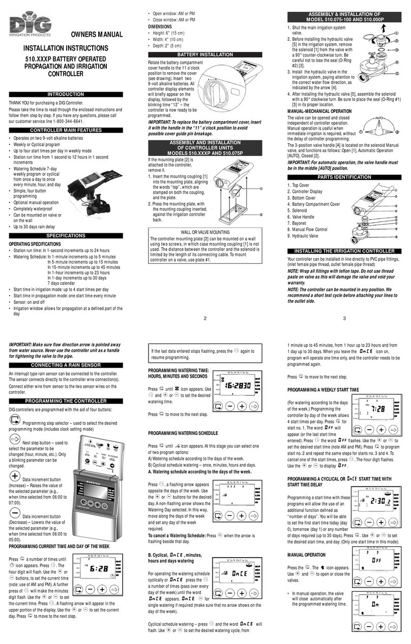 DIG 510.P Series owner's manual