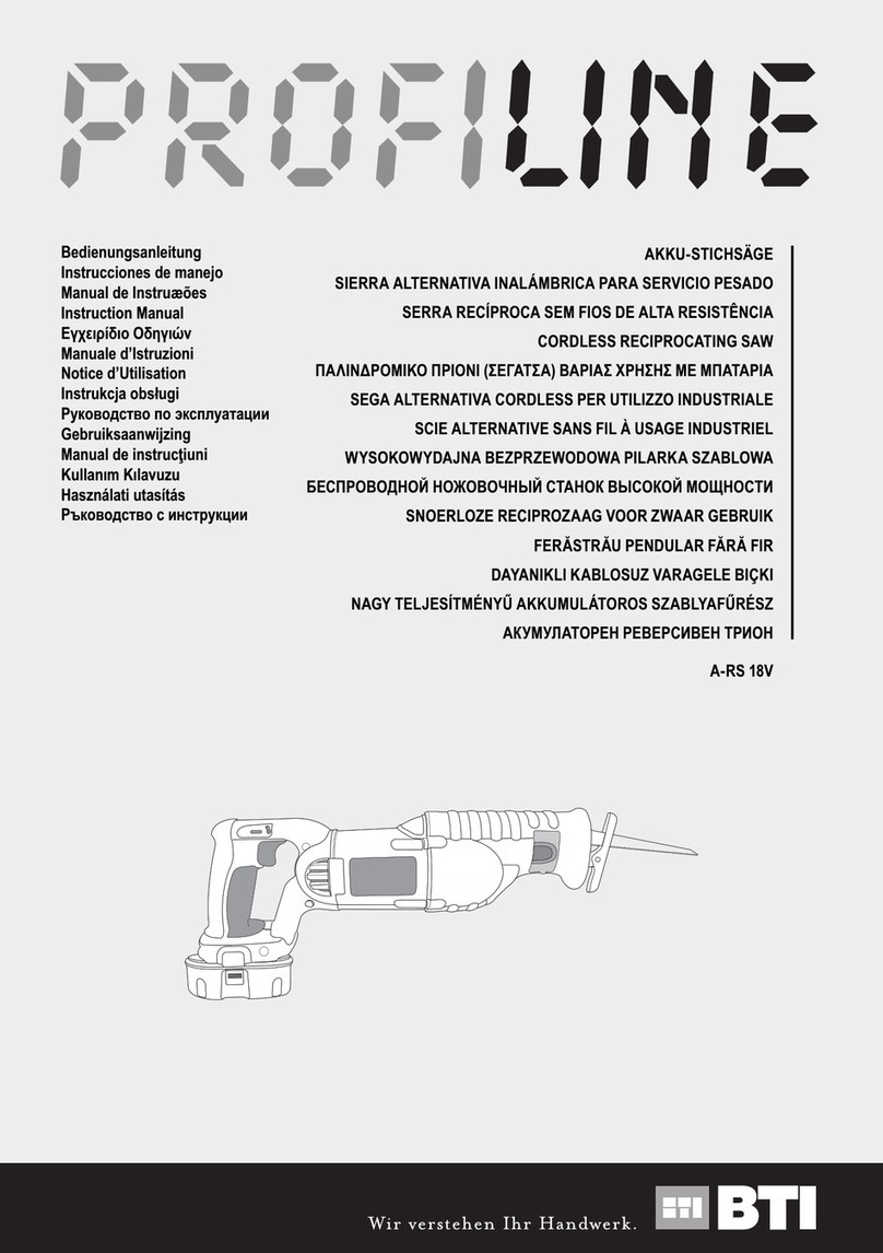 BTI Profiline A-RS 18V instruction manual