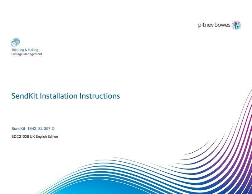 Pitney Bowes 1E42/W1110 SendKit installation instructions