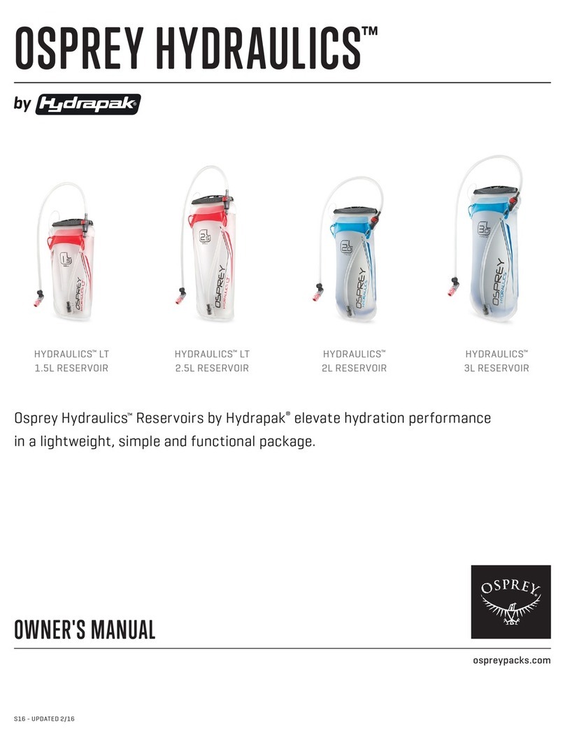 Hydrapak OSPREY HYDRAULICS LT 1.5L User manual