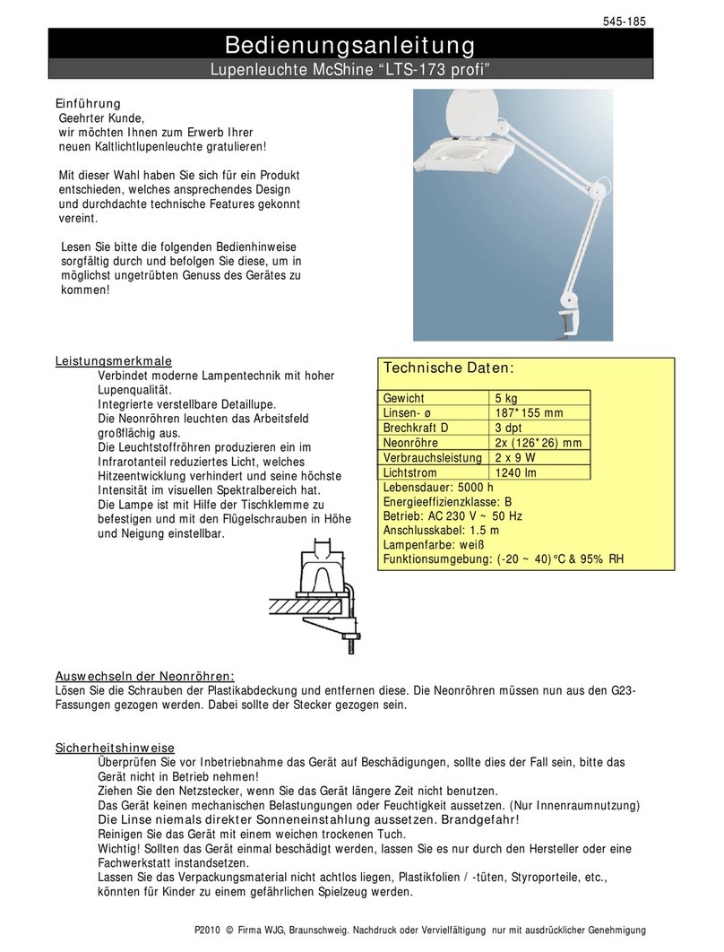 McShine LTS-173 profi User manual