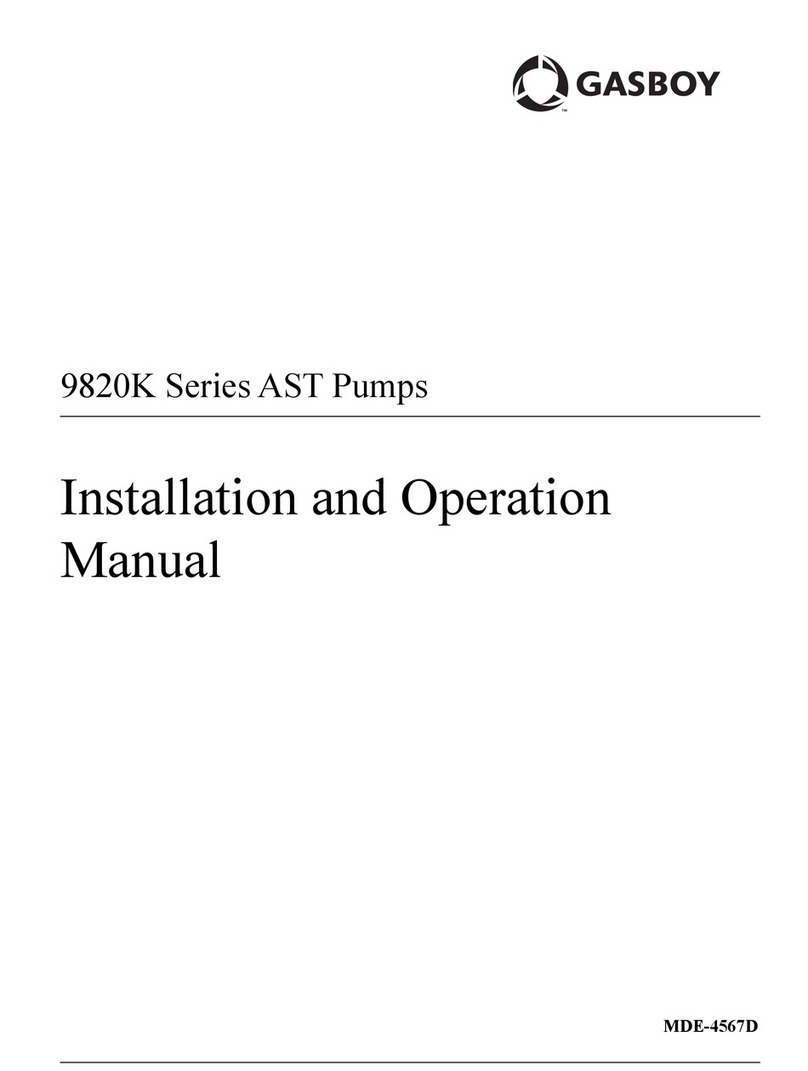 Gasboy 9820K Series Installation and operation manual