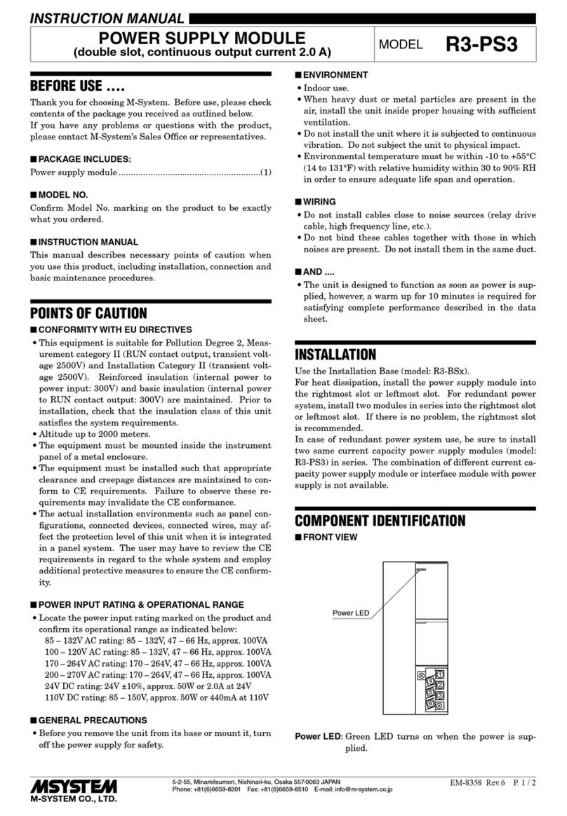 M-system R3-PS3 instruction manual
