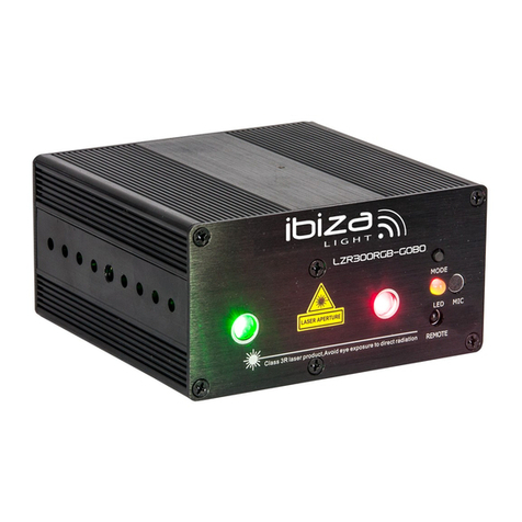 Ibiza LZR300RGB-GOBO user manual