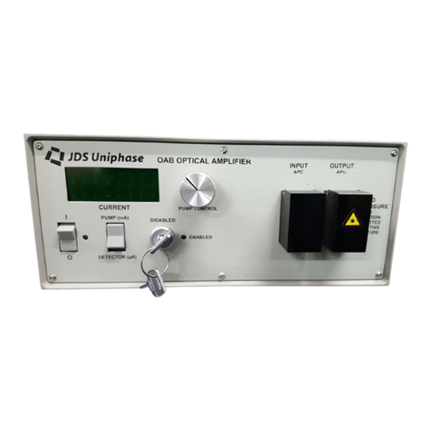 JDS Uniphase MAP EDFA OAB 1550 user manual