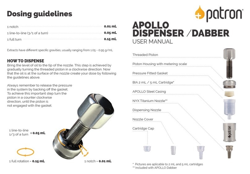Patron APOLLO DISPENSER user manual