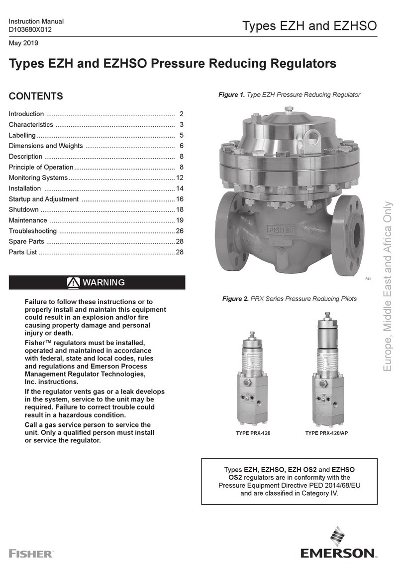 Emerson Fisher EZH Series User manual