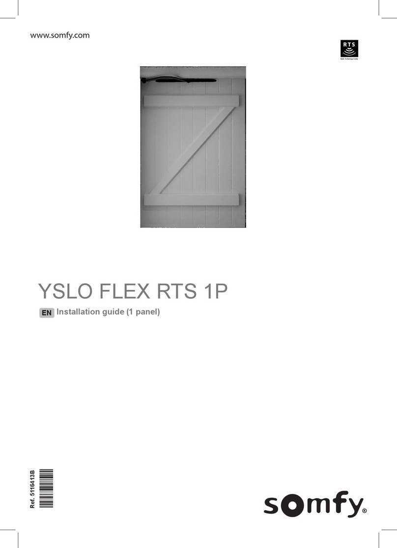 SOMFY YSLO FLEX RTS 1P User manual