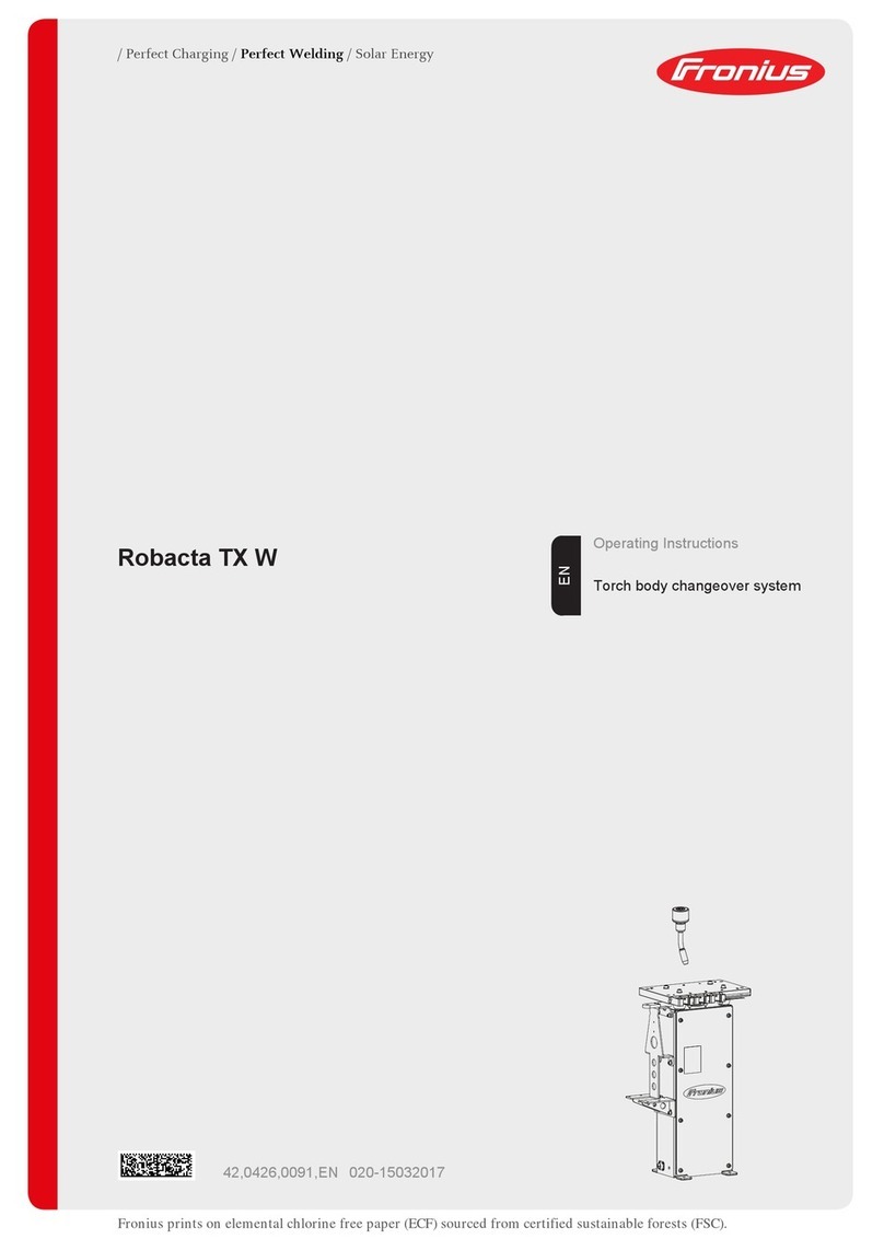 FRO­NIUS Robacta TX W User manual
