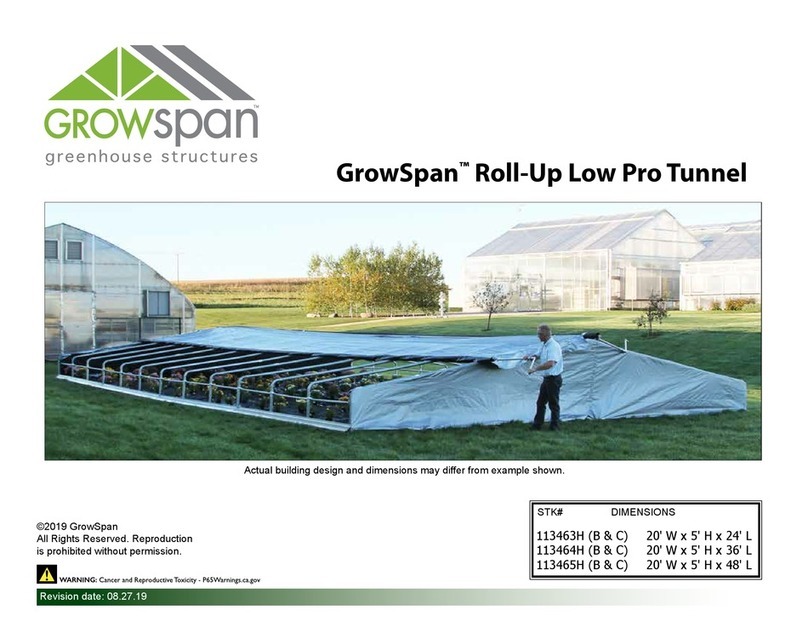 GrowSpan 113463H manual GrowSpan 113463H manual