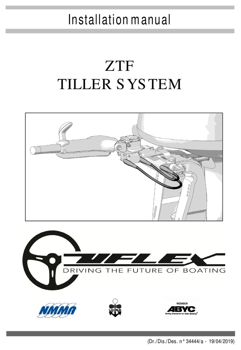 Ultraflex UFLEX ZTF Tiller System KIT QU1 installation manual