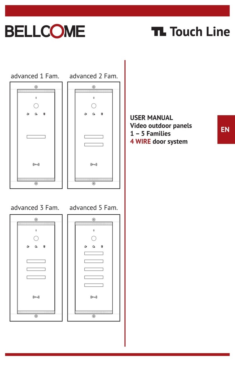 Bellcome Touch Line VPA.1FR03.BLB04 User manual