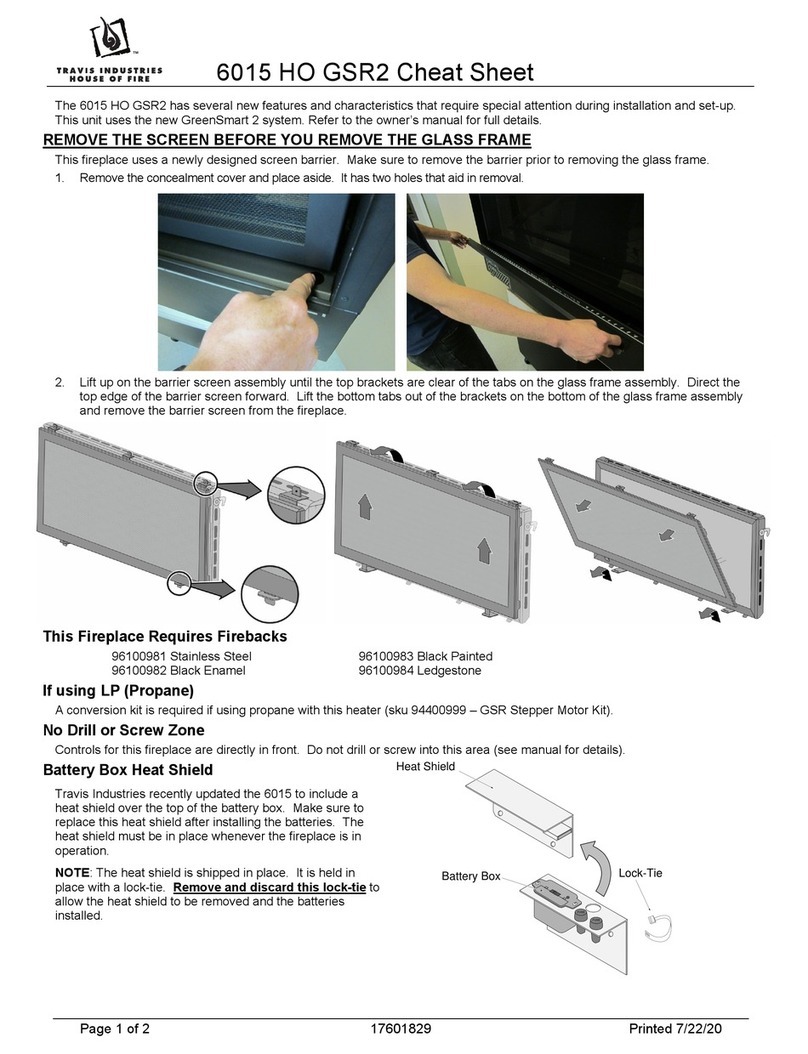 Travis Industries 6015 HO GSR2 User manual
