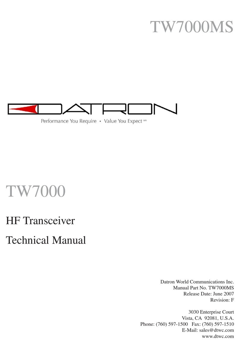 Datron TW7000MS Technical manual