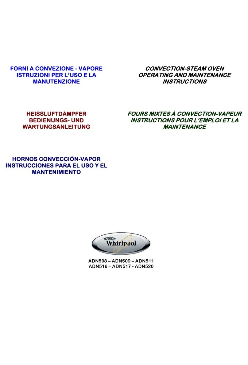 Whirlpool ADN508 Operating and maintenance instructions