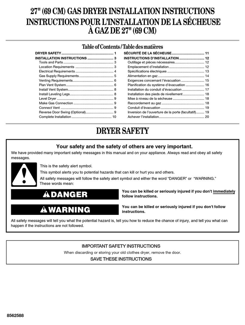 Whirlpool GGQ9800PW0 installation instructions