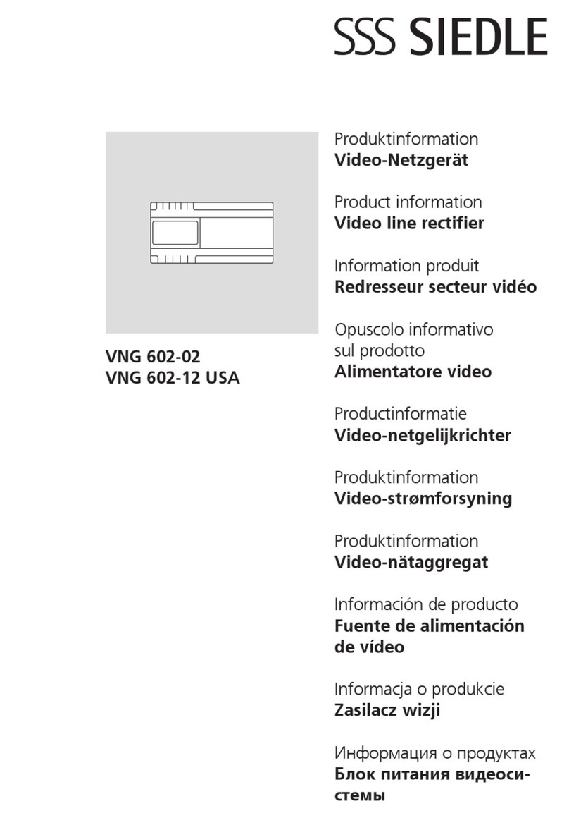 SSS Siedle VNG 602-02 Product information
