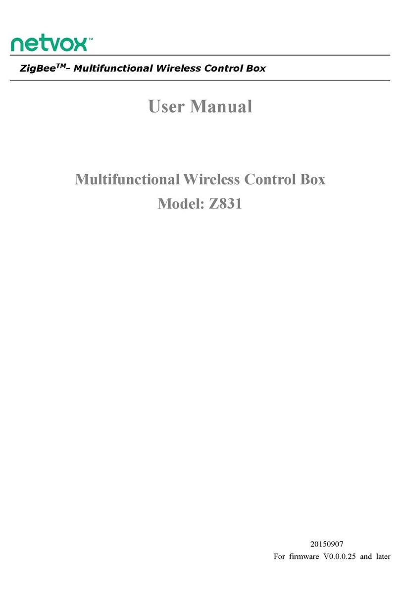 netvox ZigBee Z831 User manual