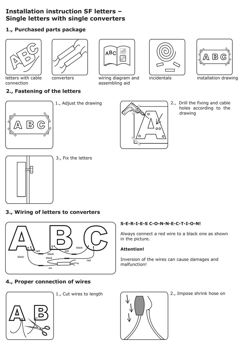Scan Sign SF Series Installation instruction