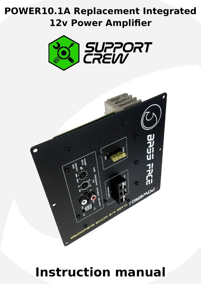 BASSFACE SUPPORT CREW POWER10.1A instruction manual