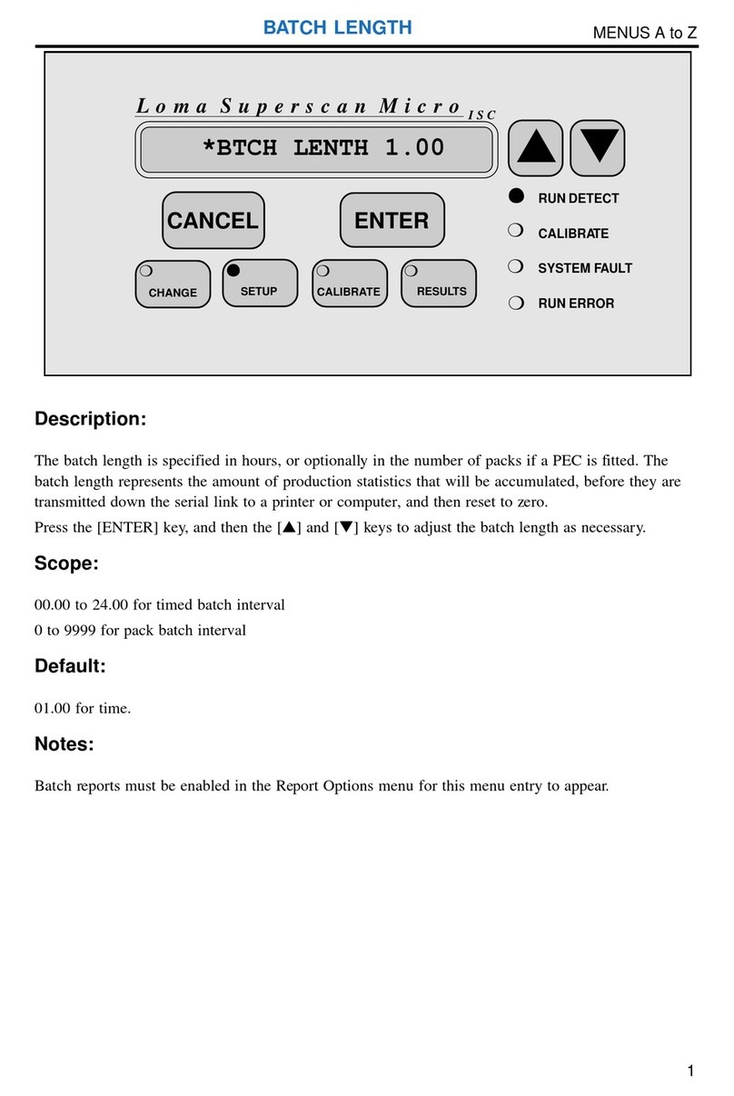 Loma Superscan Micro ISC User manual
