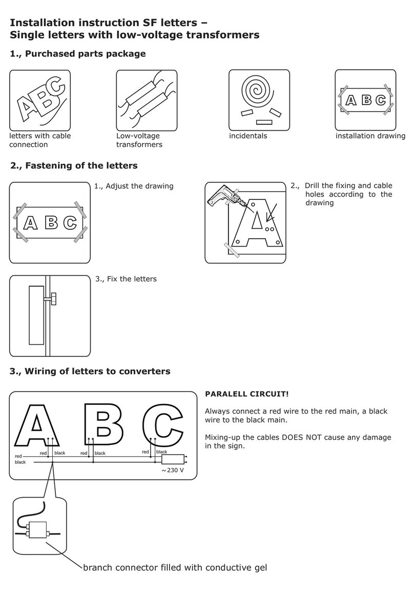 Scan Sign SF Series Installation instruction