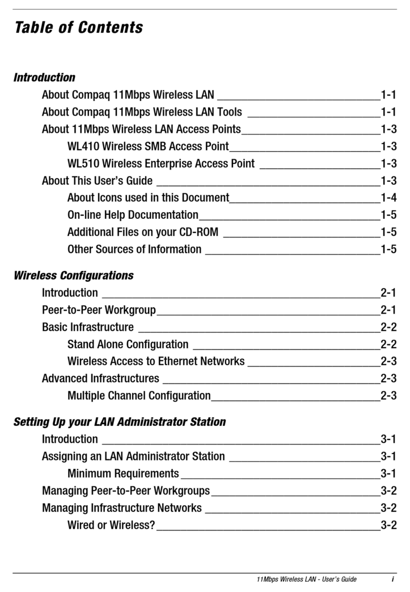 Compaq WL110 User manual