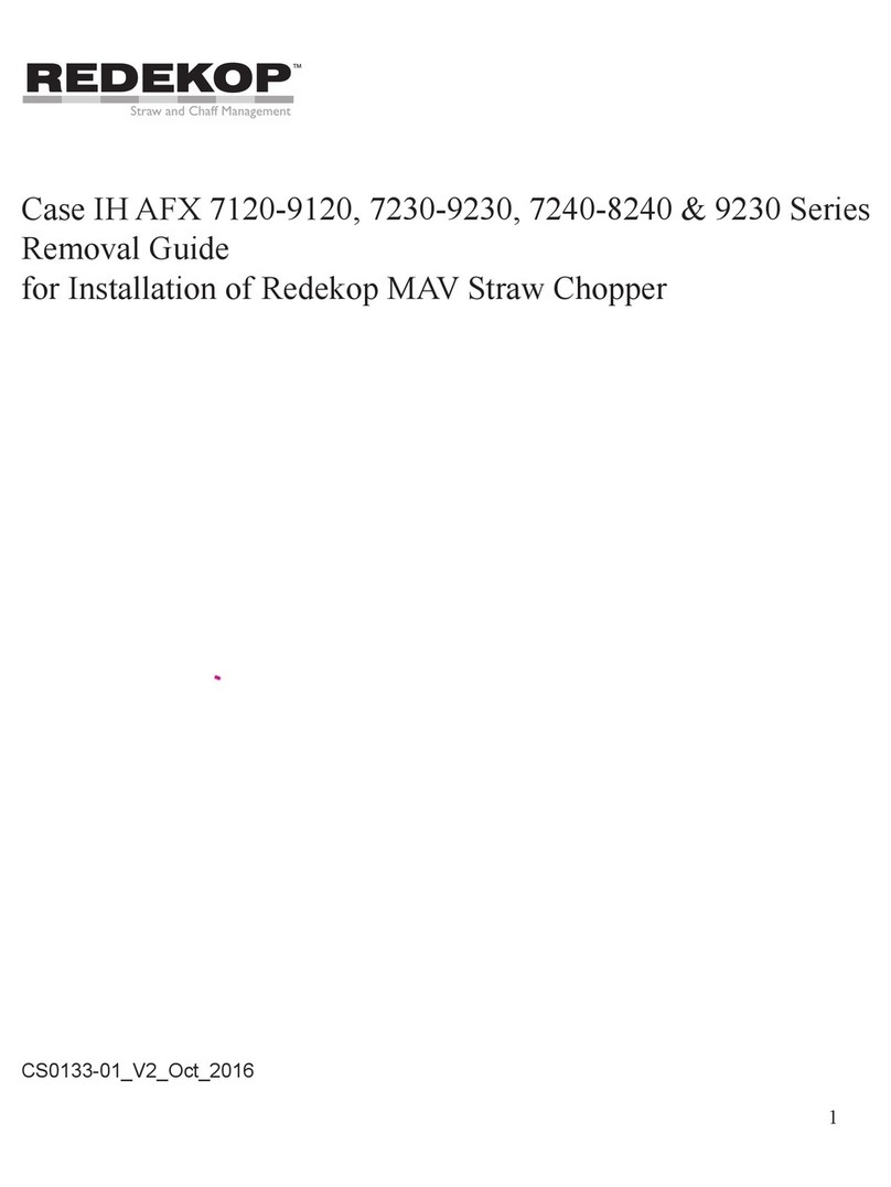 REDEKOP Case IH AFX 9120 Series Instruction Manual